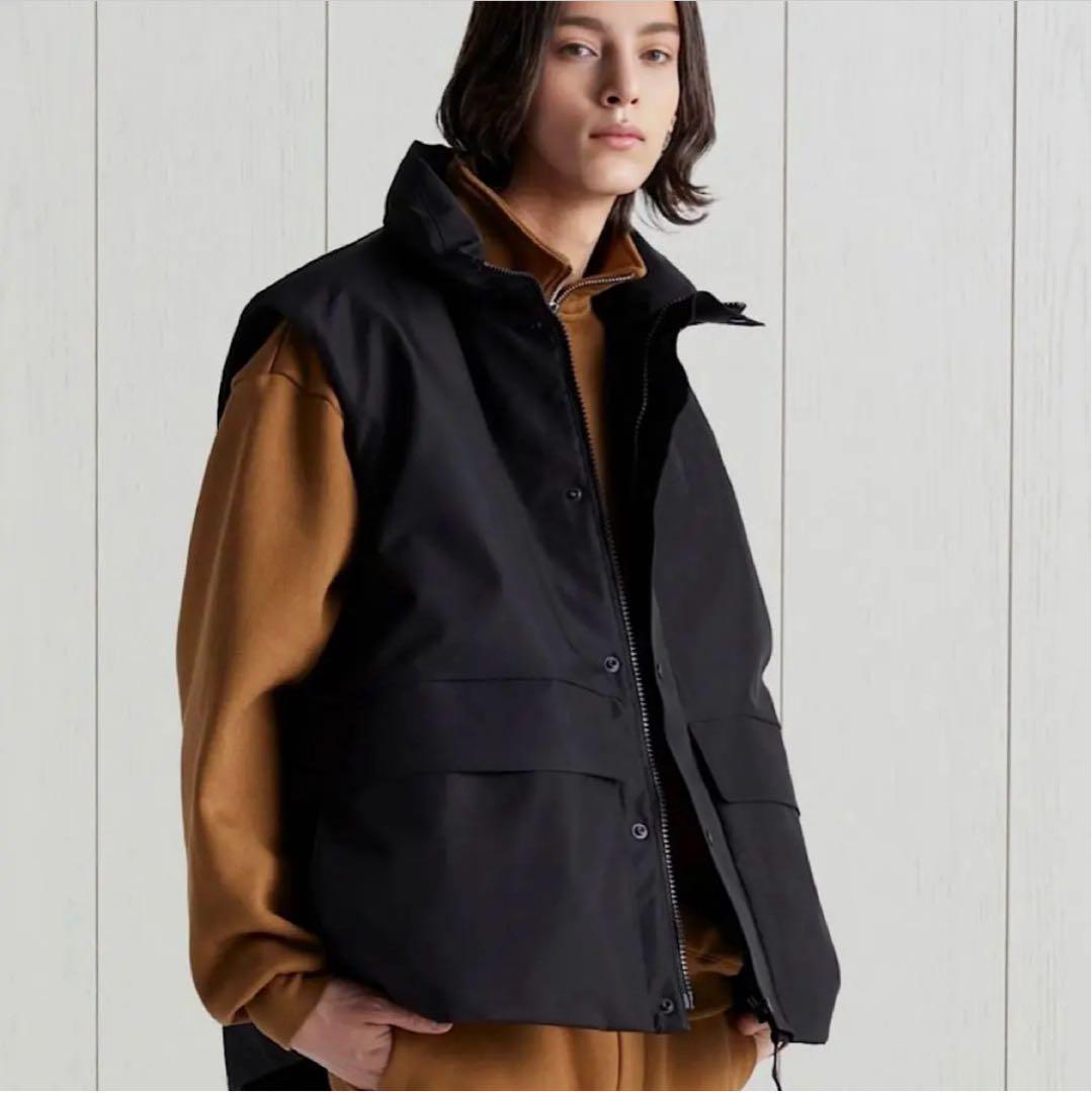 【HBEAUTY&YOUTH】 OLMETEX ポリス ベスト 新品 ブラック