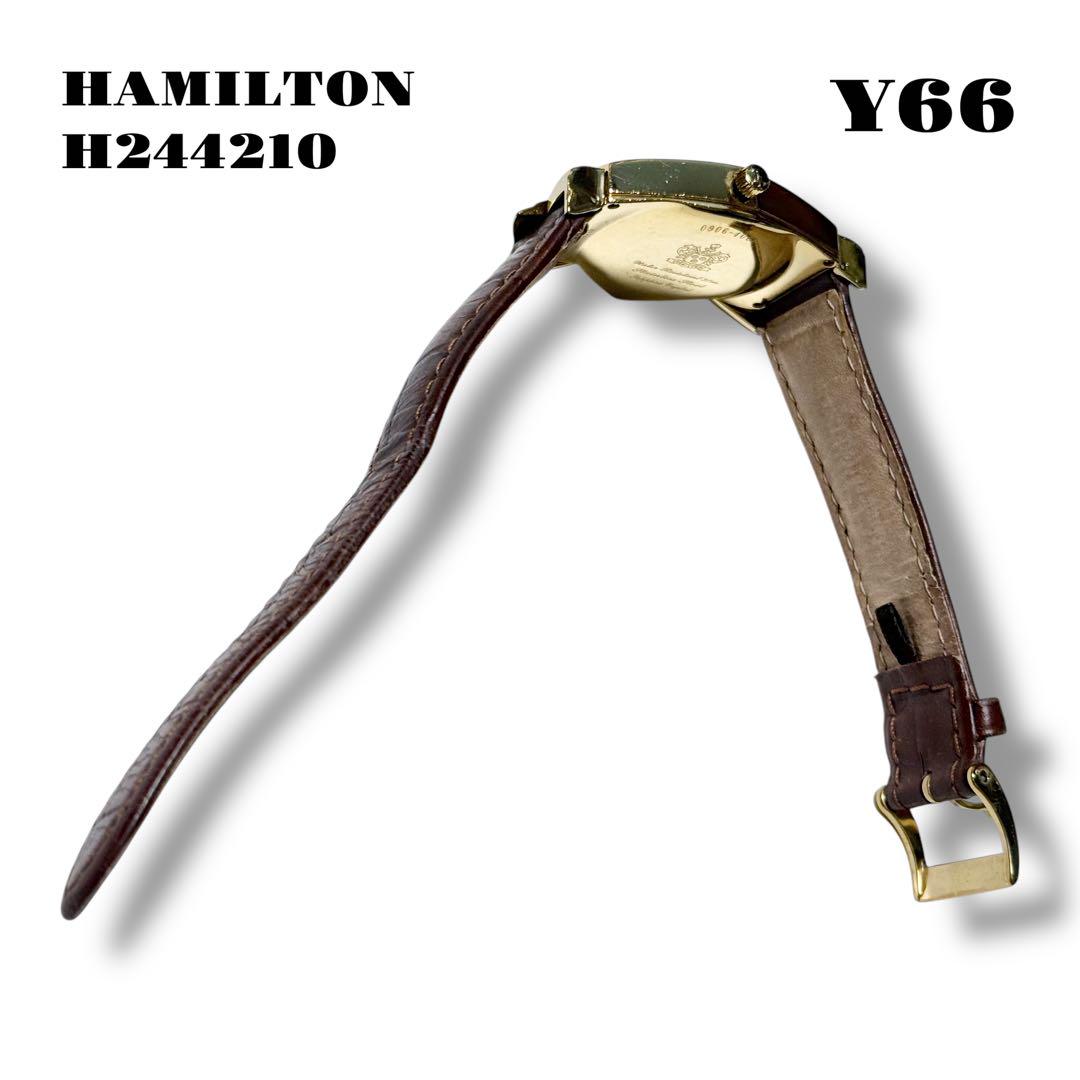 ★限定出品★ HAMILTON H244210 純正 茶革 ゴールド レザー 金