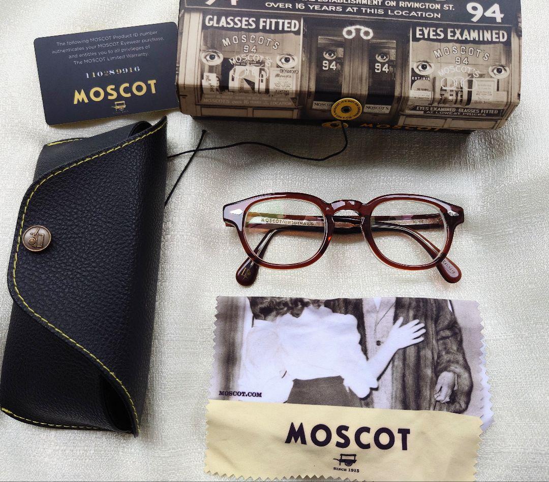 moscot レムトッシュ size 44 アンバークリスタル モスコット　眼鏡