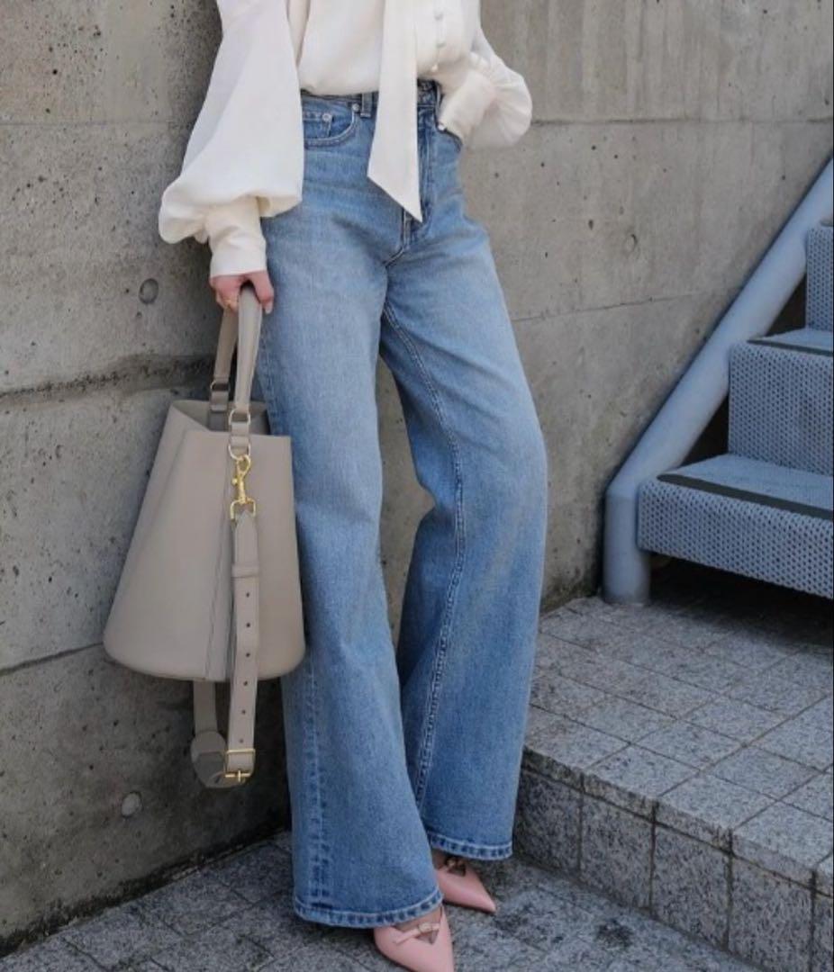 anuans Wide leg denim/ワイドレッグデニム