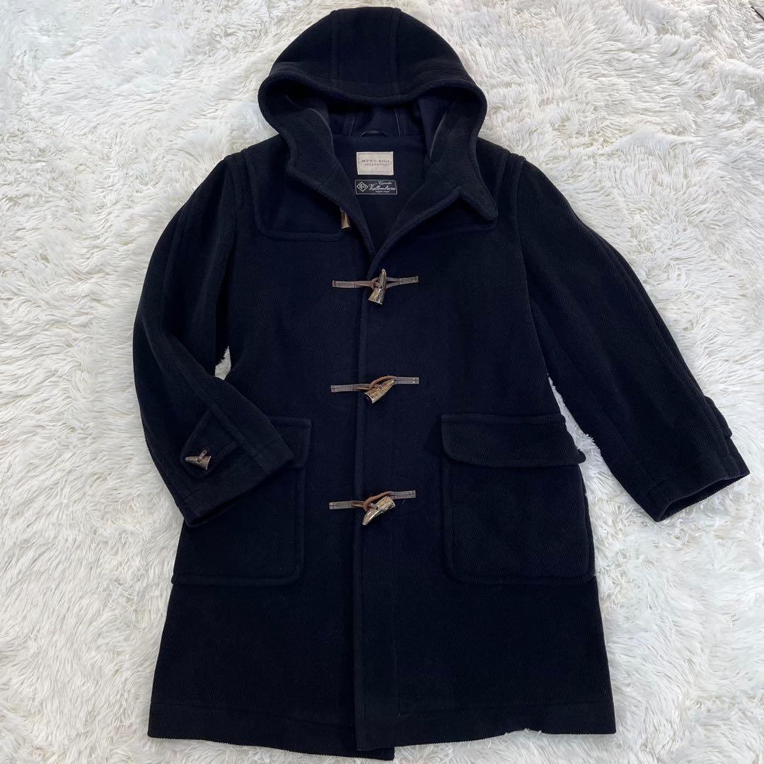 MEN\'S BIGI バロムブローサ ダッフルコート ヘリンボーン ネイビー L