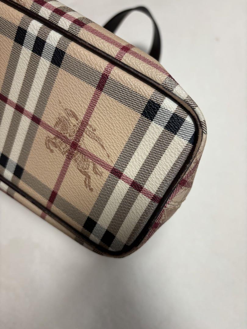 【BURBERRY】ノヴァチェックPVCレザートート