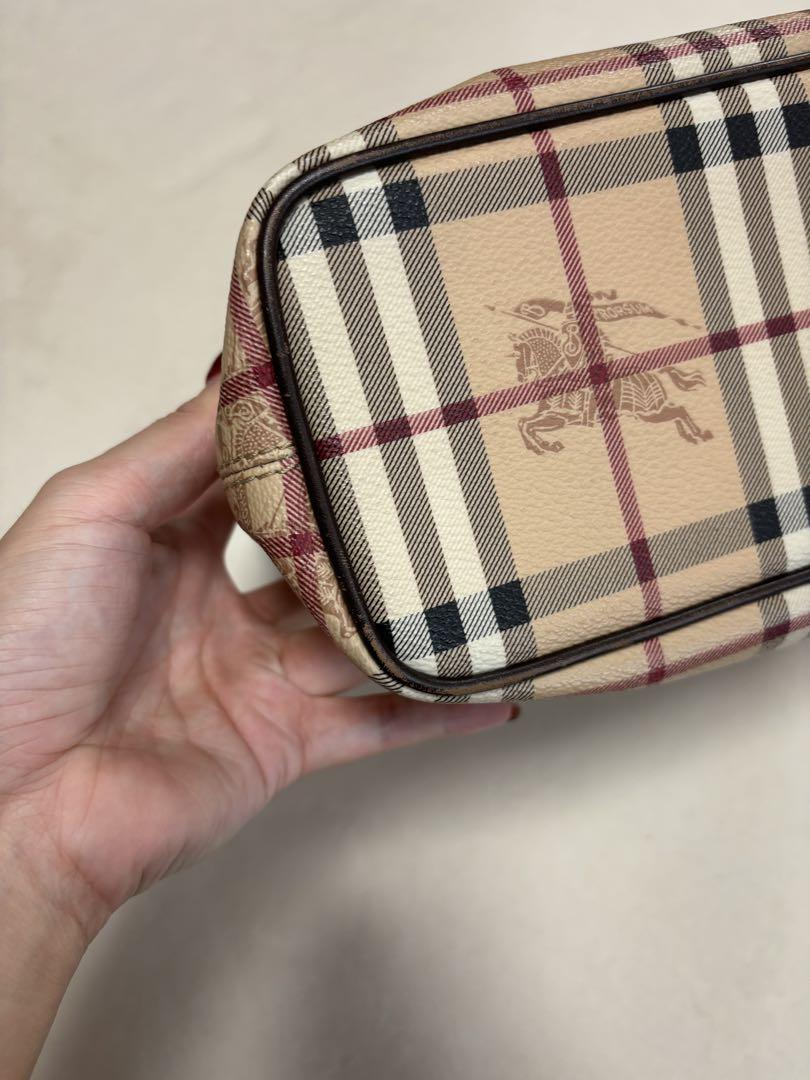 【BURBERRY】ノヴァチェックPVCレザートート