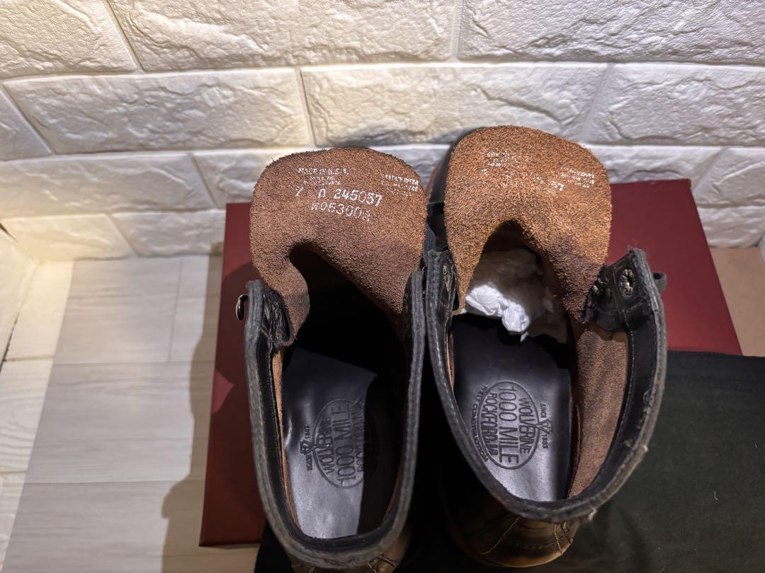 Wolverine 1000 Mile ブラックブーツ