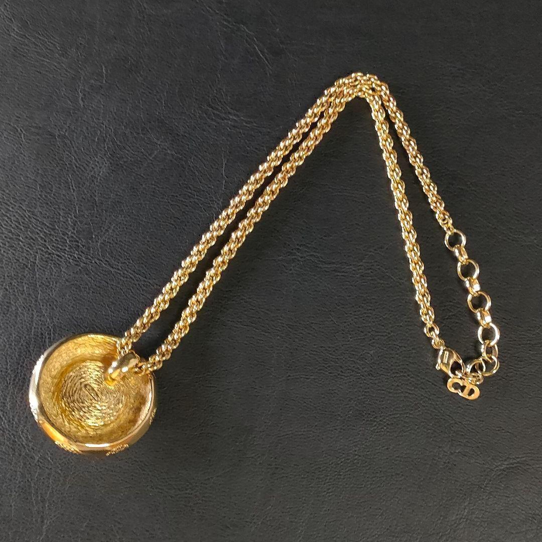 正式的 極美品】Dior パール ゴールド ラウンド ネックレス ディオール アクセサリー