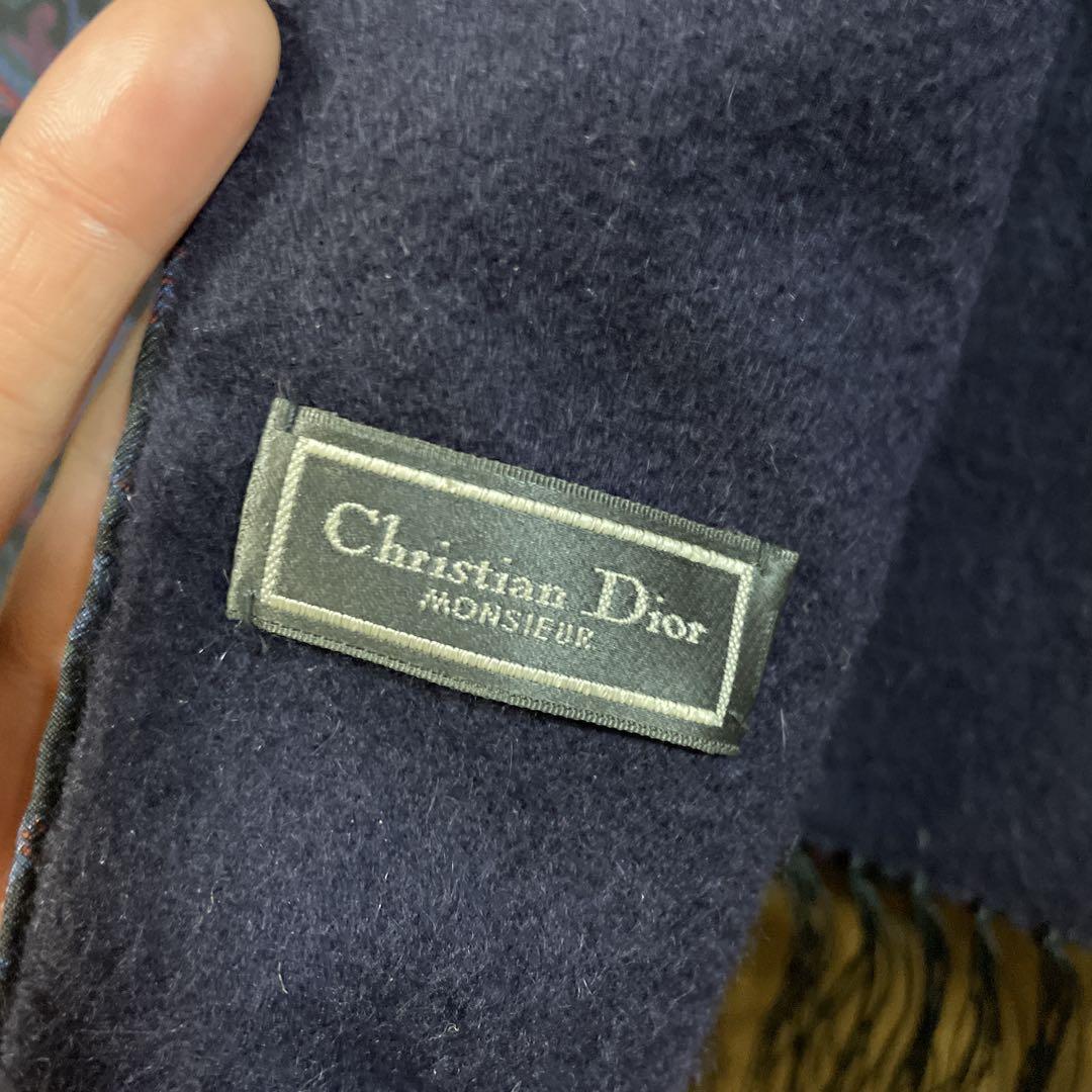 Christian Dior ペイズリー柄 マフラー