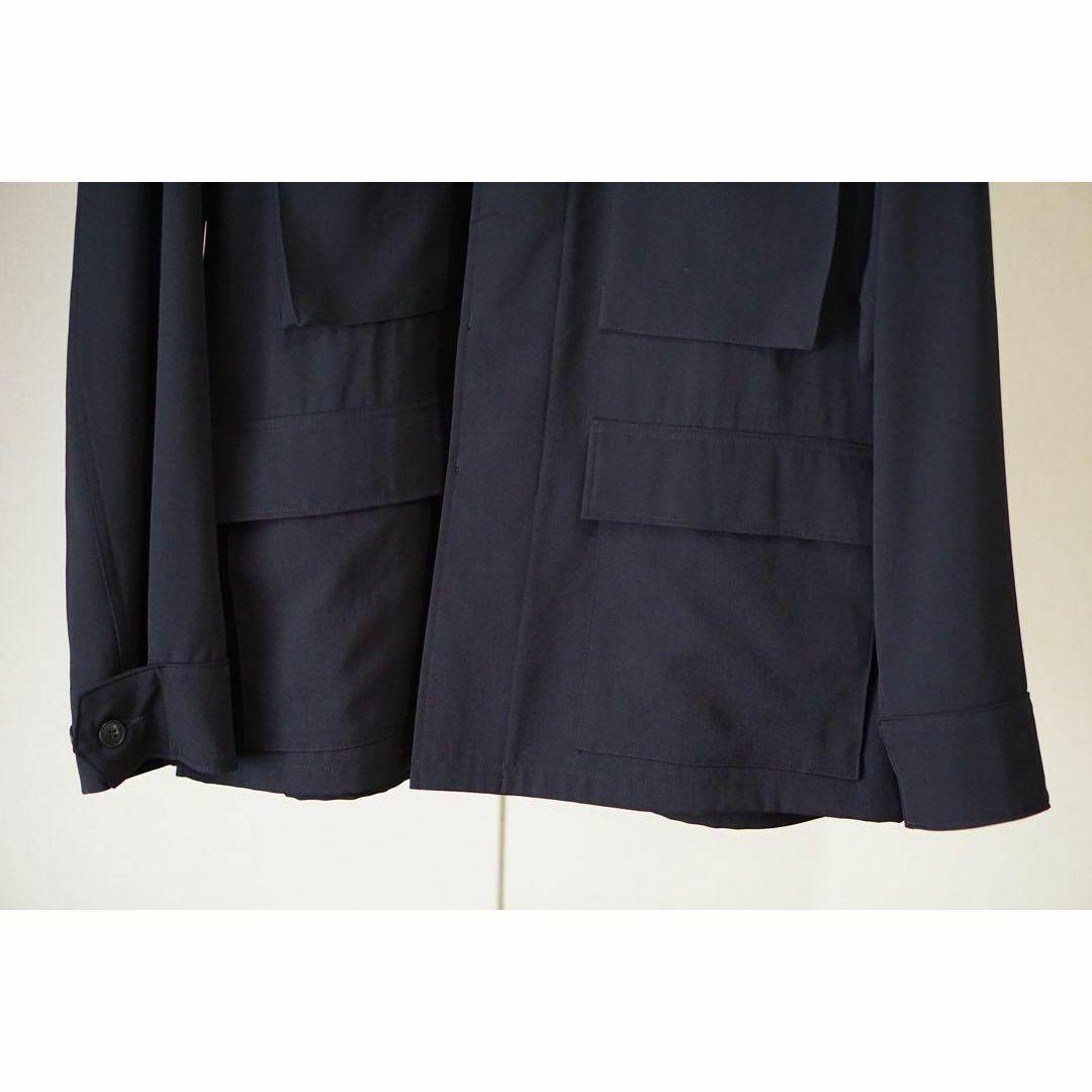 美品 21SS COMOLI ウールギャバ B.D.Uジャケット - Navy