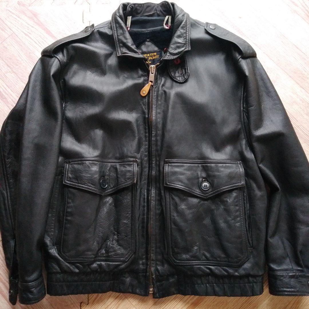 time&tide ブラックレザー フライト g-1 A-2 MA-1