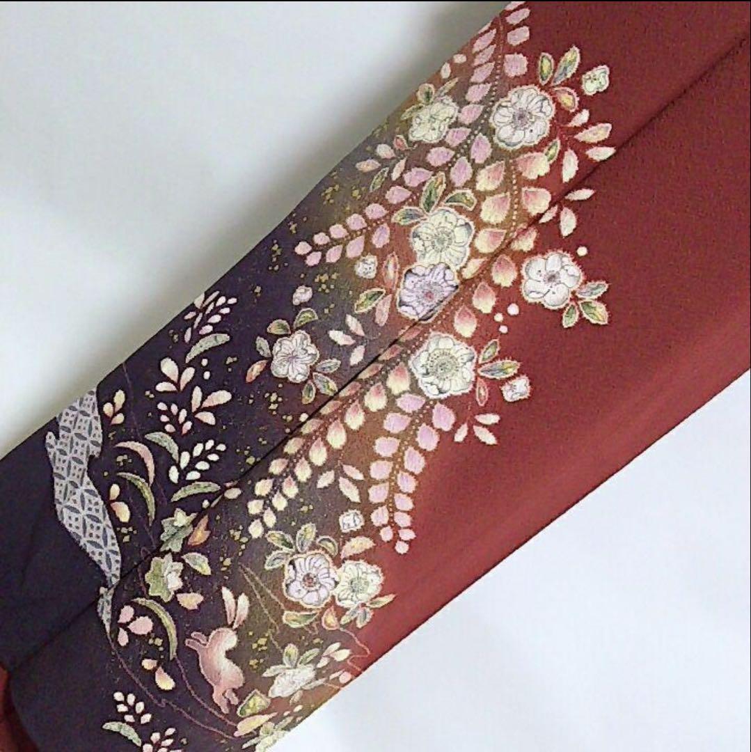 【正規逆輸入品】 着物セット 辻ヶ花 翠山工房 絞り 袋帯 辻が花 辻ケ花 うさぎ 兎 着物・浴衣