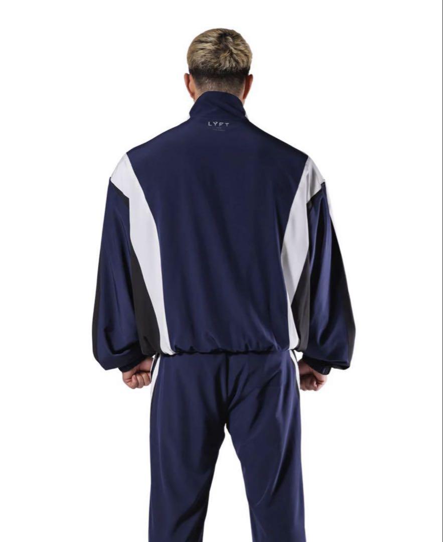 ウォーキング・ランニングウェア 2LINE OVERSIZE TRACK JACKET NAVY SETUP