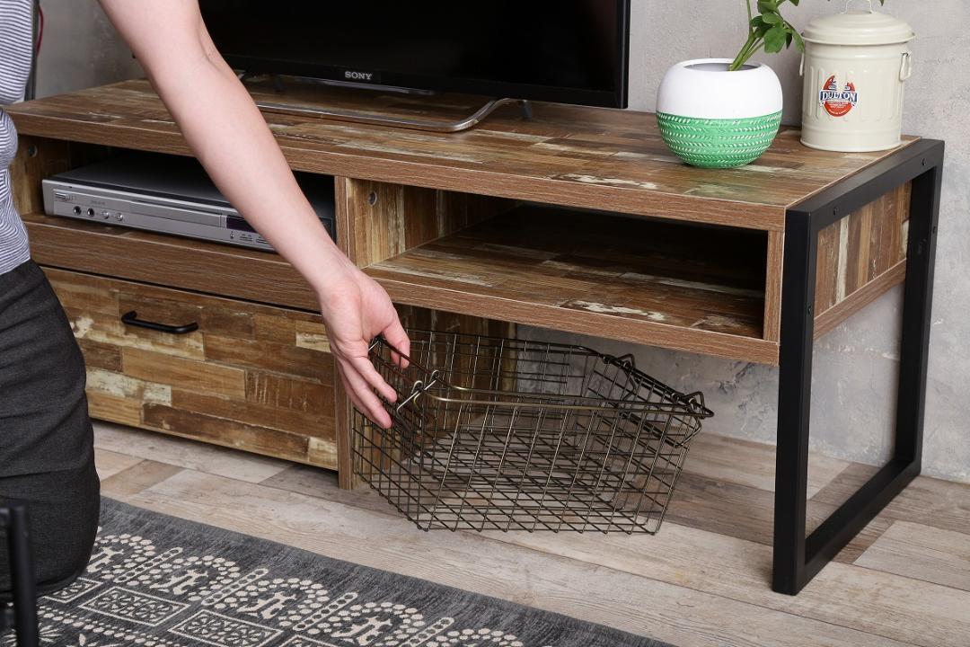 SALE人気セール 新品 送料無料 Cave 寄木柄スライドAVボード Skhye-m39112671866 低価在庫あ