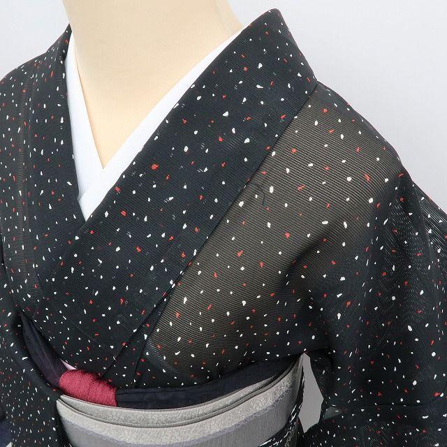 専用❁M-37◇美品 洗える夏着物 絽 誂えポリエステル 手縫い