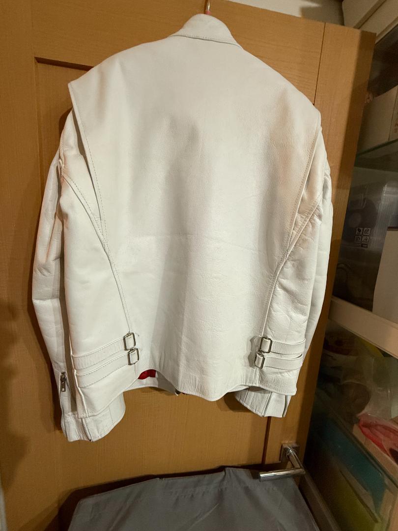 ライダースジャケット　シングル　牛本革