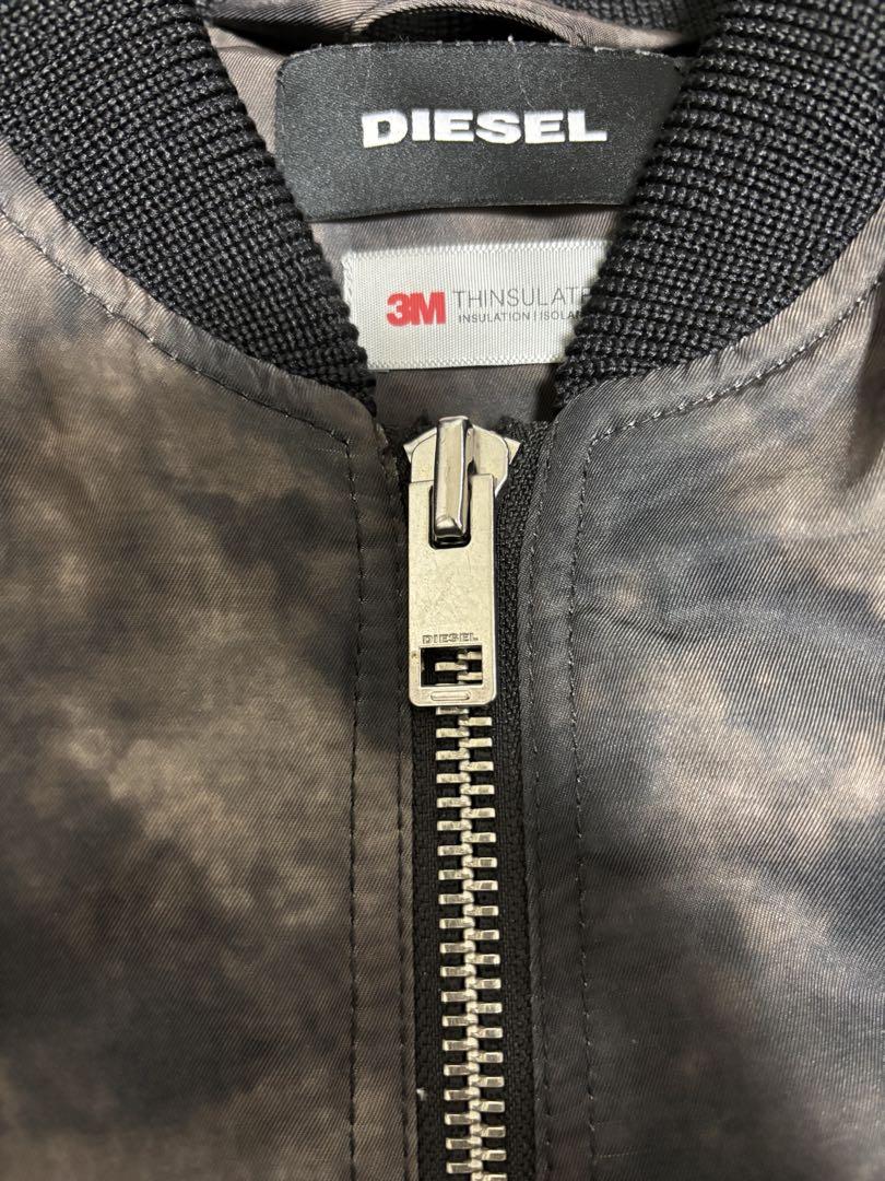 美品 DIESEL BLEACHED BOMBER JACKET インサレート