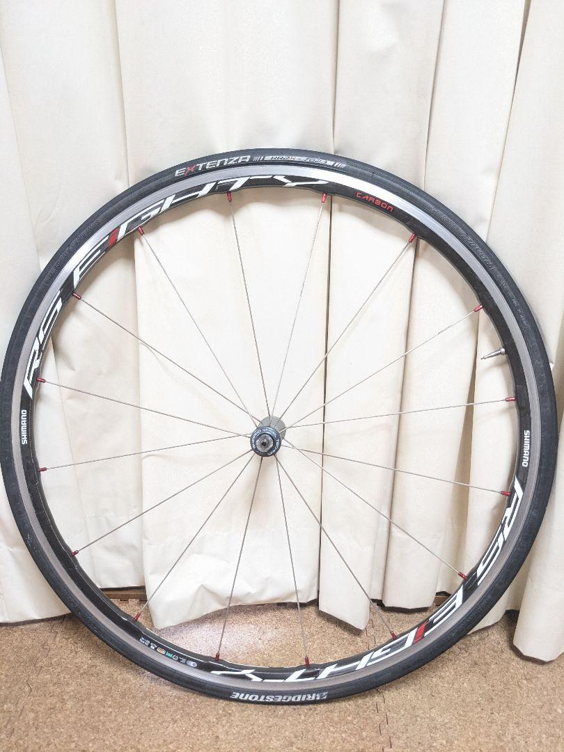 SHIMANO 10s カーボンラミネートホイール WH-RS80 前後タイヤ付