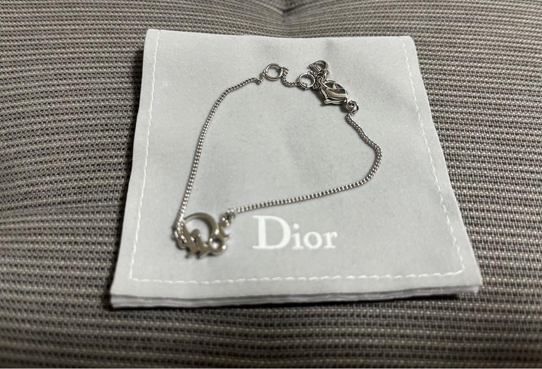 本物 Dior ロゴ入りブレスレット クリスチャン ディオール Dior クリスチャンディオール ロゴ ブレスレット 美品