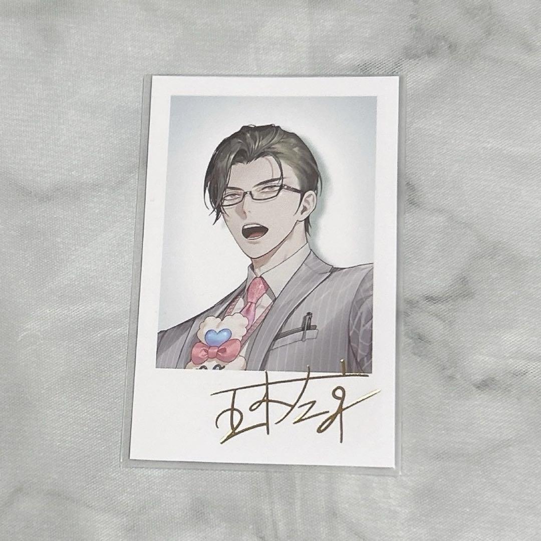 新規購入 Welcome 五木左京 にじさんじ Goods レア 箔押し チェキ風カード ピンズ・ピンバッジ・缶バッジ