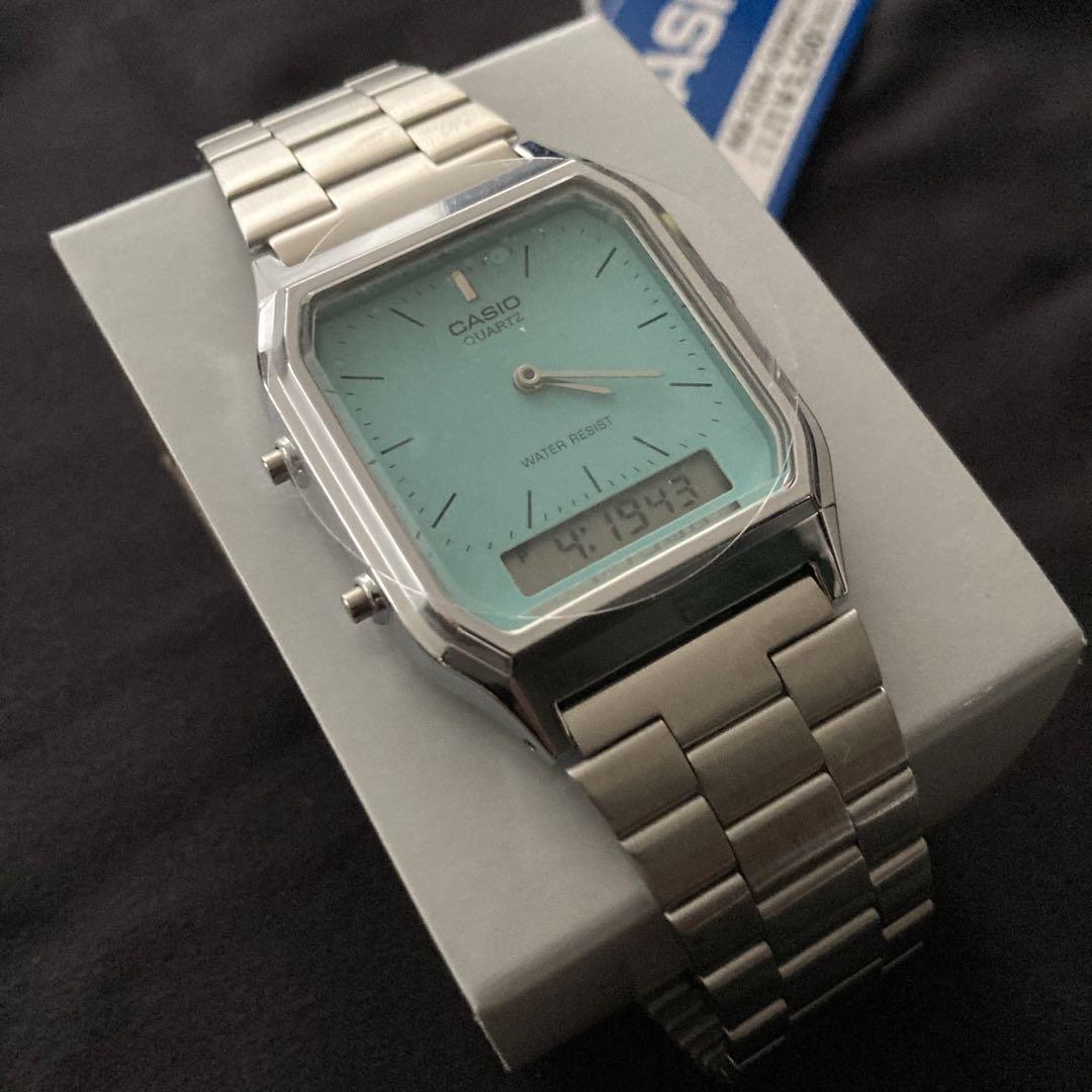 最終値下げ カシオAQ-230-2A2 新品 ティファニーブルー