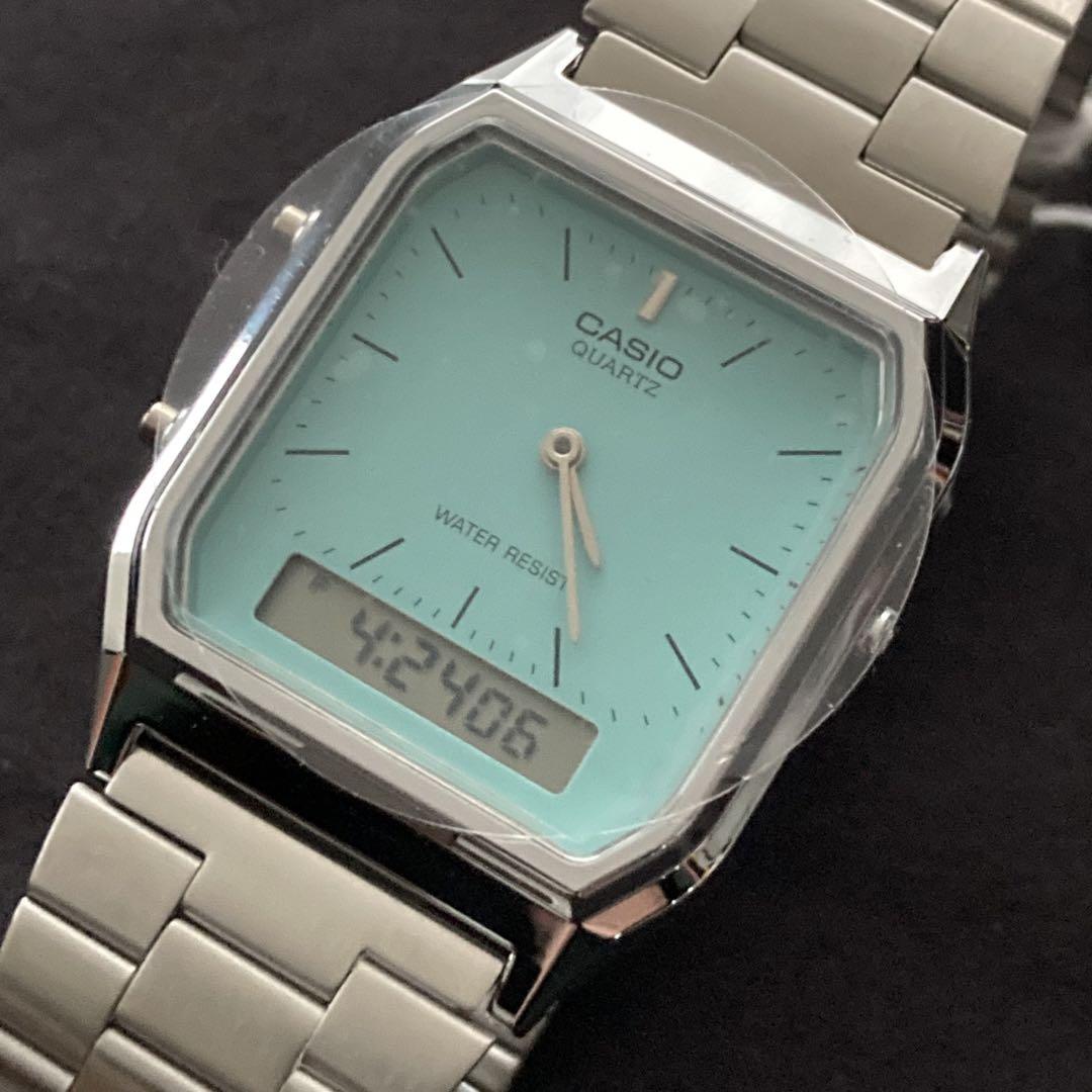 最終値下げ カシオAQ-230-2A2 新品 ティファニーブルー