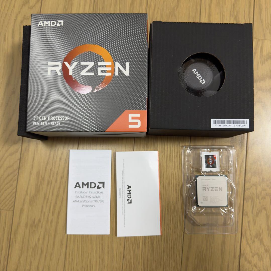 AMD Ryzen 5 3600 BOX 箱 純正クーラー付き