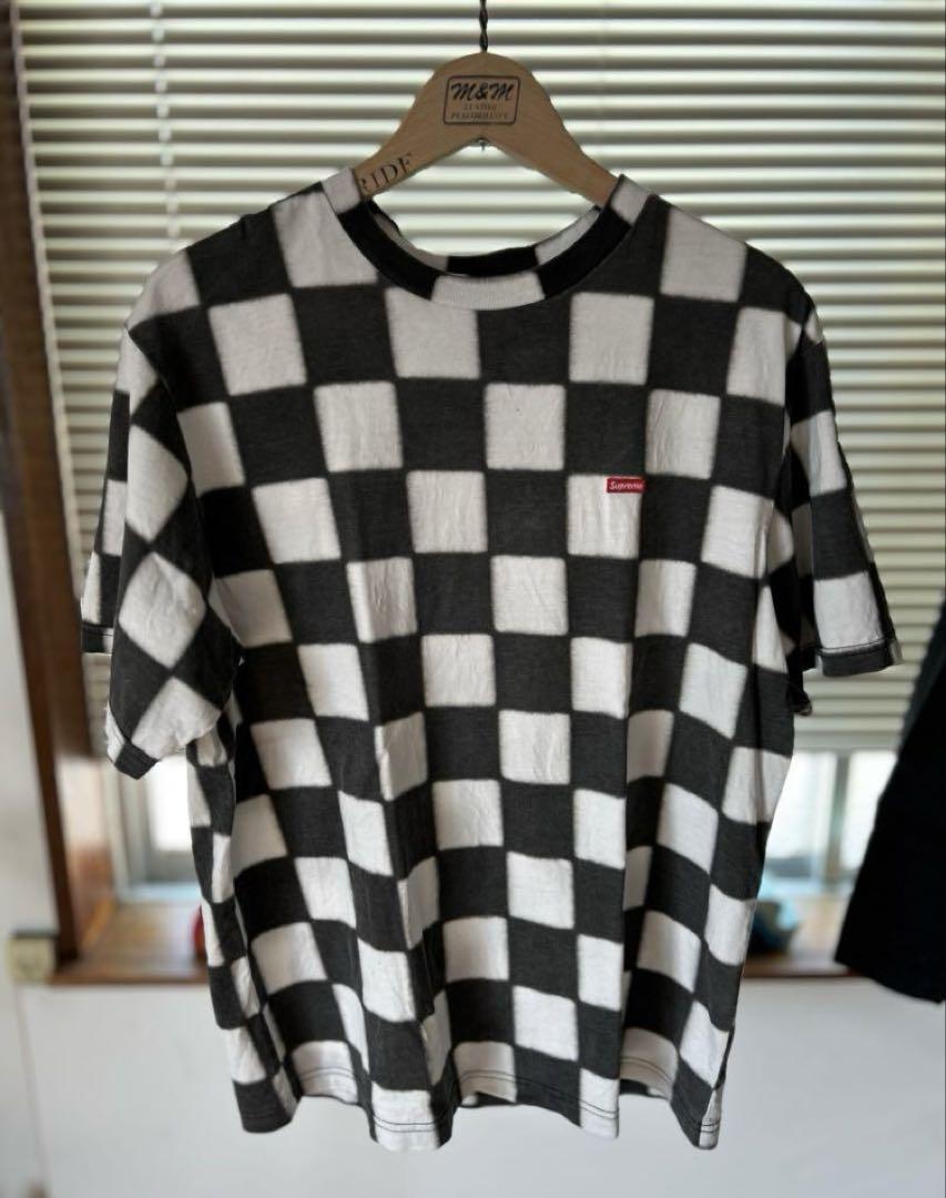 【本物保証】 キムタク Tシャツ チェッカーフラッグ supreme 着用同型同色 トップス