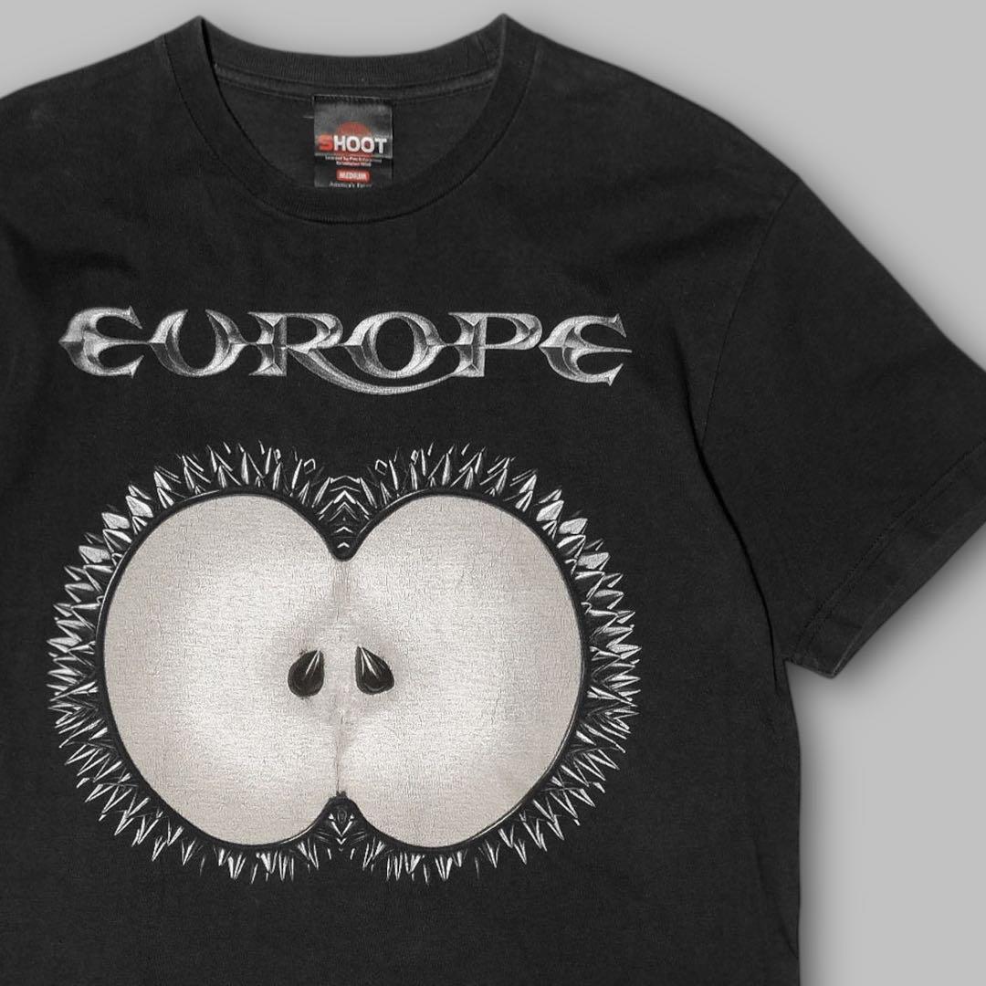 00s★EUROPE★バンドTシャツ★ヘヴィメタル★ブラック★両面プリント★公式