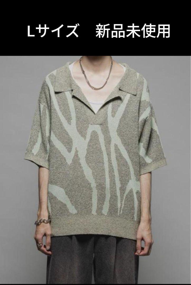 casperjohn ニットポロシャツ　Lサイズ