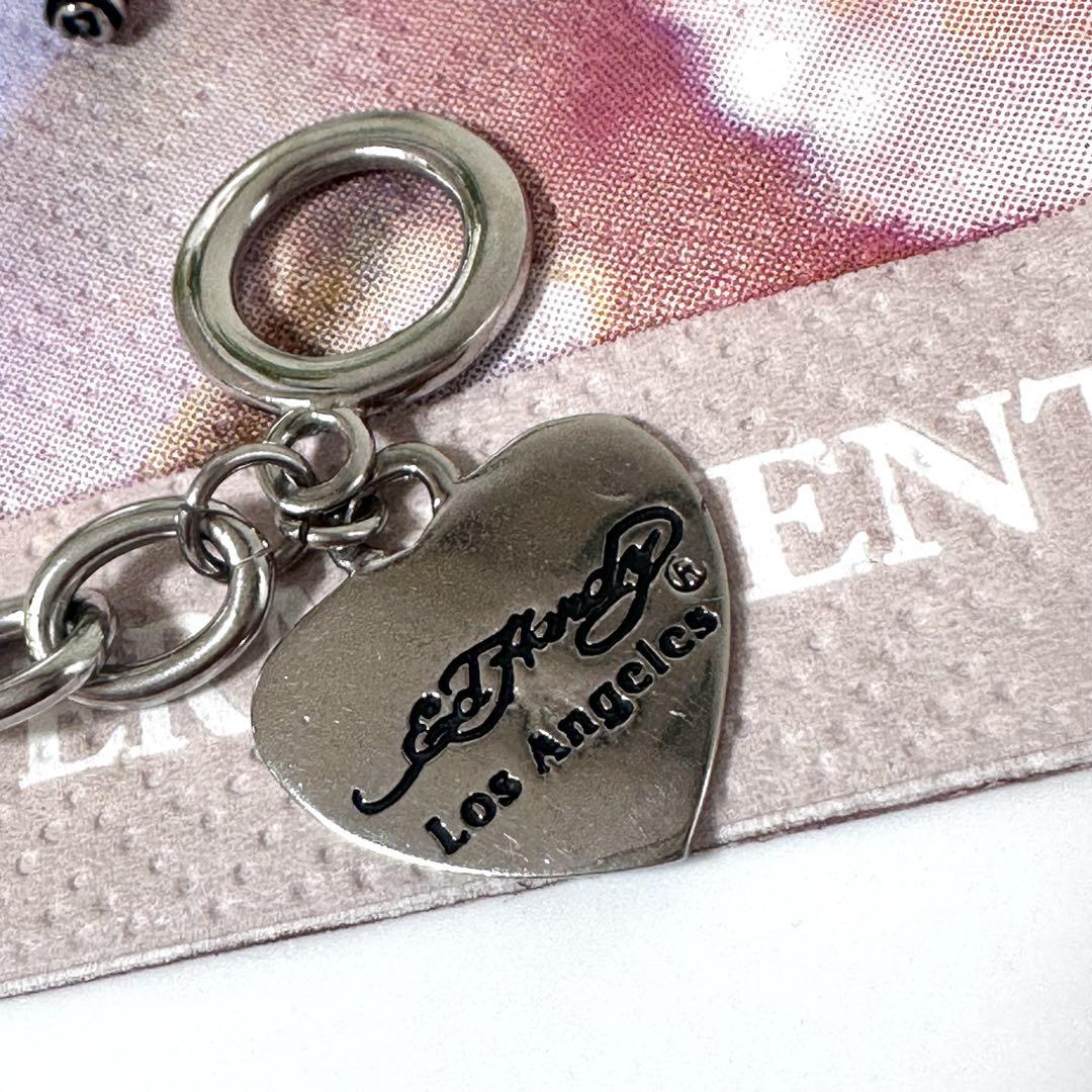 ED HARDY 金属アレルギー対応 エドハーディー チャーム付きブレスレット