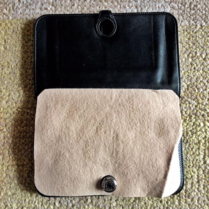 HERMES ドゴンGM 長財布 ブラック　黒