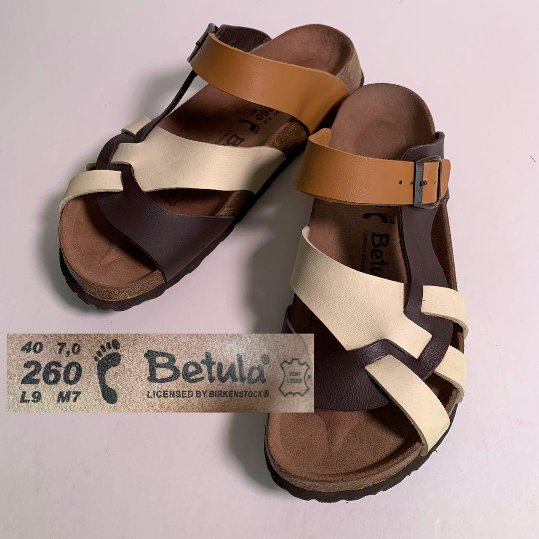 Betula ビルケンシュトック コンフォートサンダル 25.5cm レザー