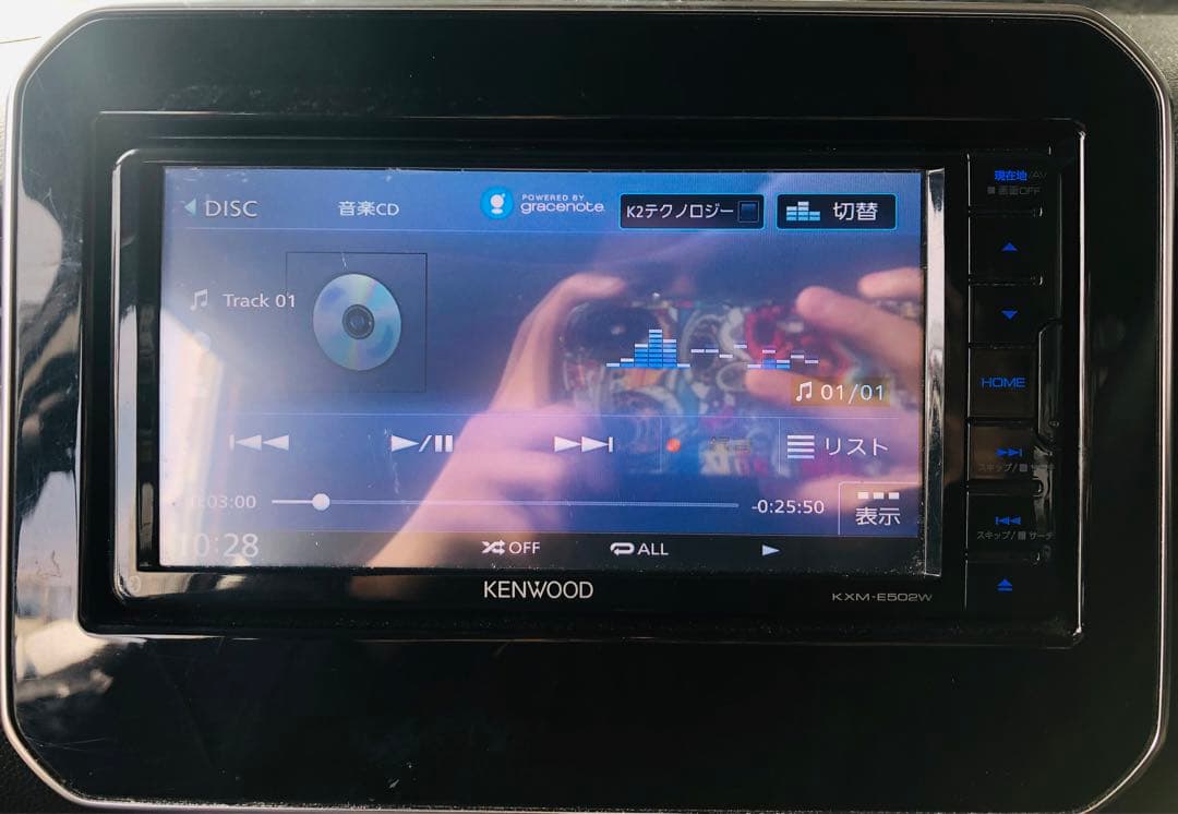 作動品 ケンウッド KXM-E502W　フルセグ スズキロゴ 2018