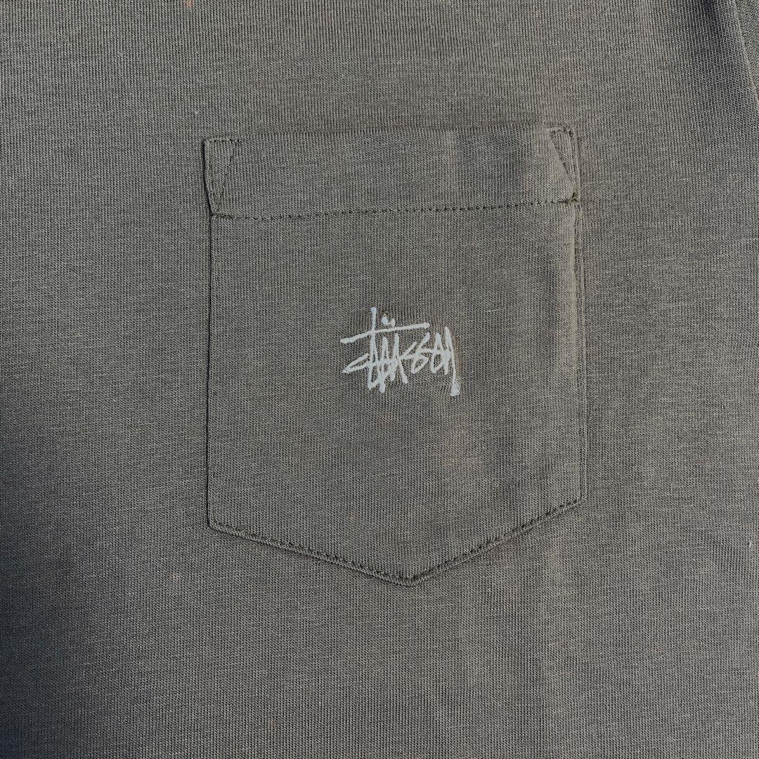 80s OLD STUSSY POCKET LOGO Tシャツ XL 初期