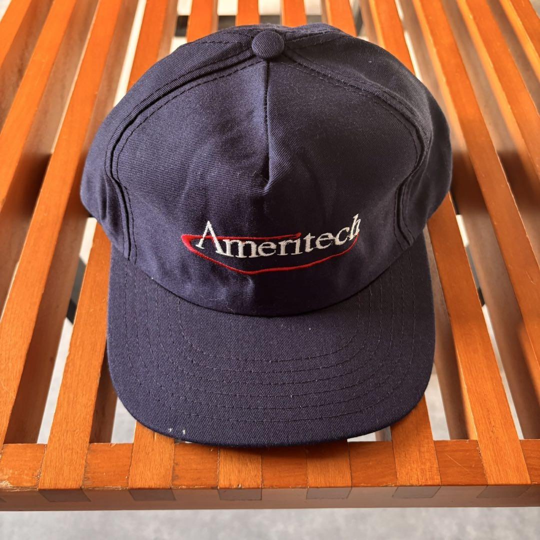 【人気】90s AMERITECH 企業 トラッカーキャップ AV54