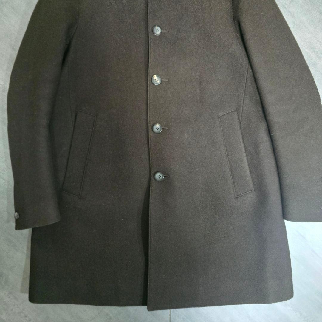 【美品】UNITED TOKYO メリノメルトンステンカラーコート ブラウン1