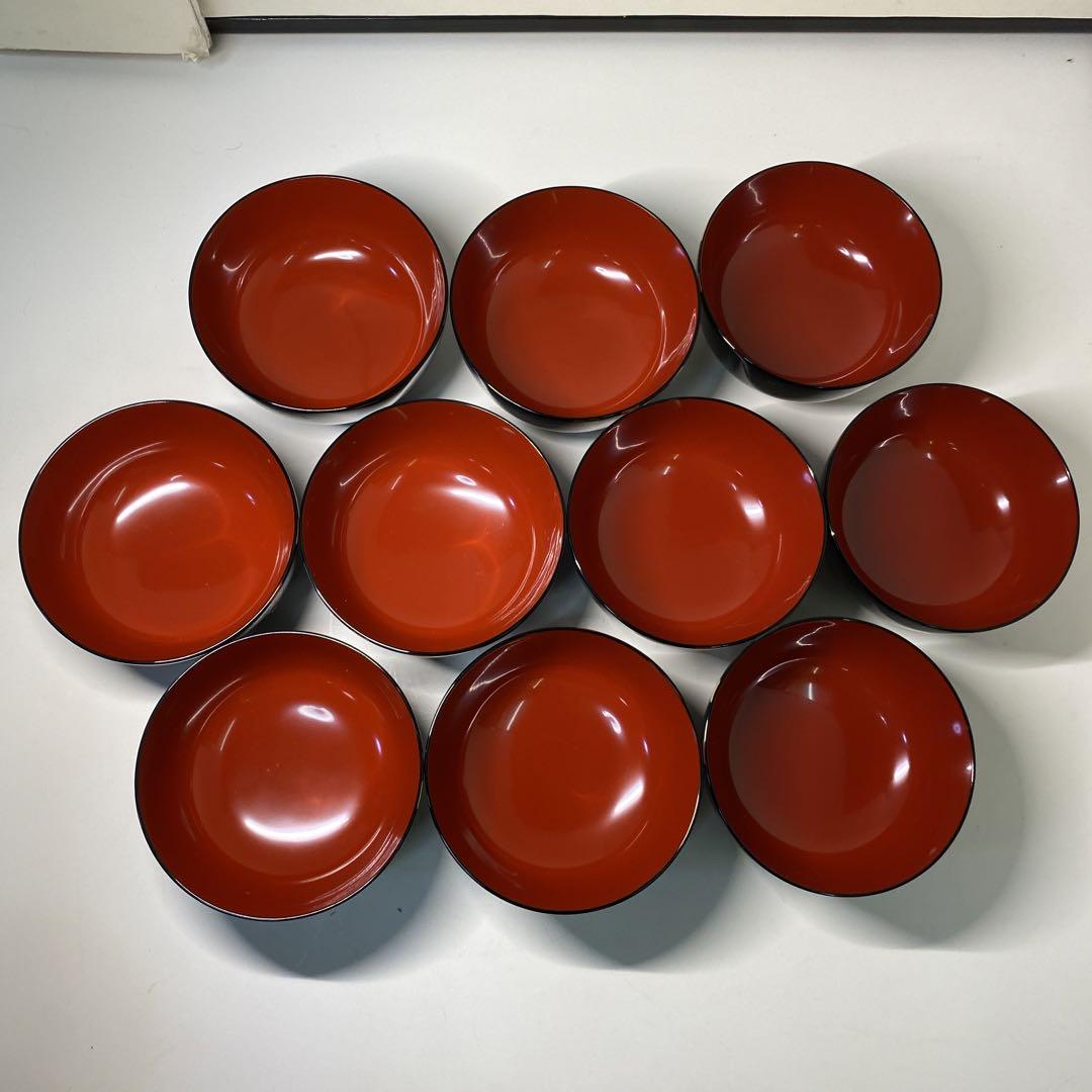 【茶道具】涛山造 祝熨斗蒔絵 輪島塗煮物椀拾客(共箱) 画像14