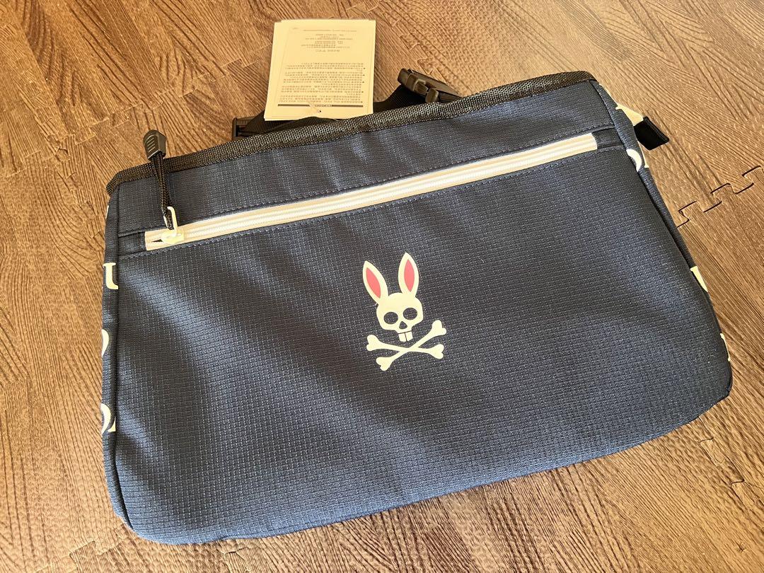 Psycho Bunny 2wayラウンドバッグ ネイビー