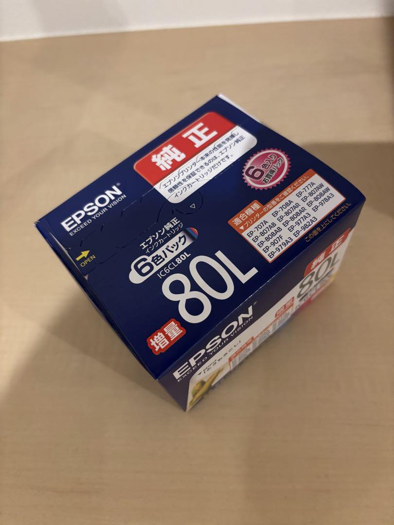 EPSON 純正 インクカートリッジ IC6CL80L 80L 6色パック - メルカリ
