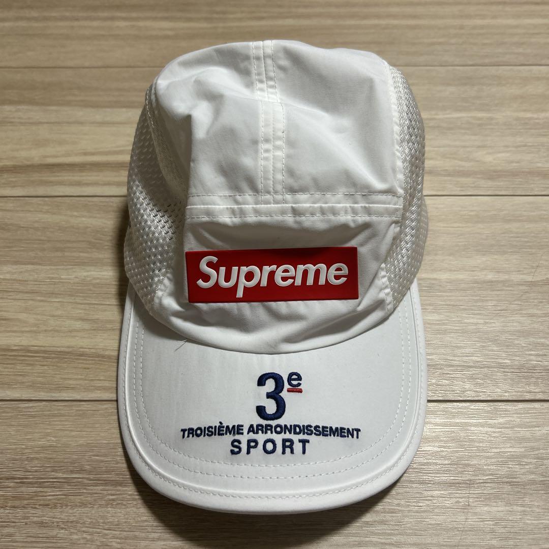 SUPREME ホワイトキャップ Supreme メッシュキャップ ホワイト - メルカリ