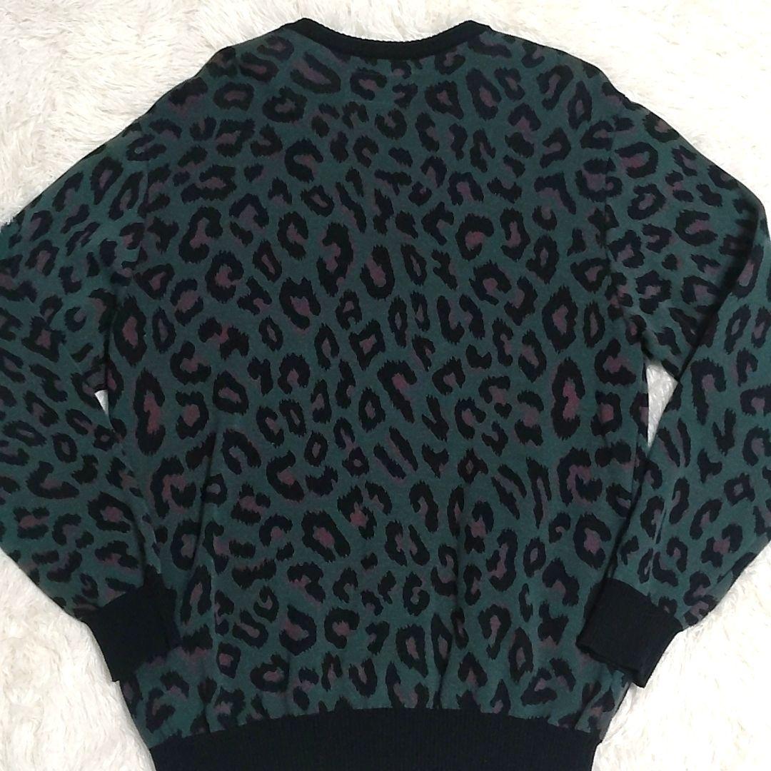 美品 WACKO MARIA LEOPARD JACQUARD CARDIGAN
