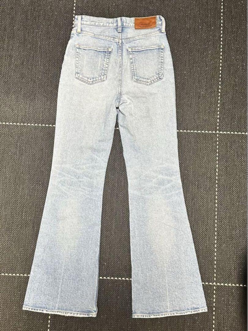 パンツ moussy MVS flair 25inch Blue