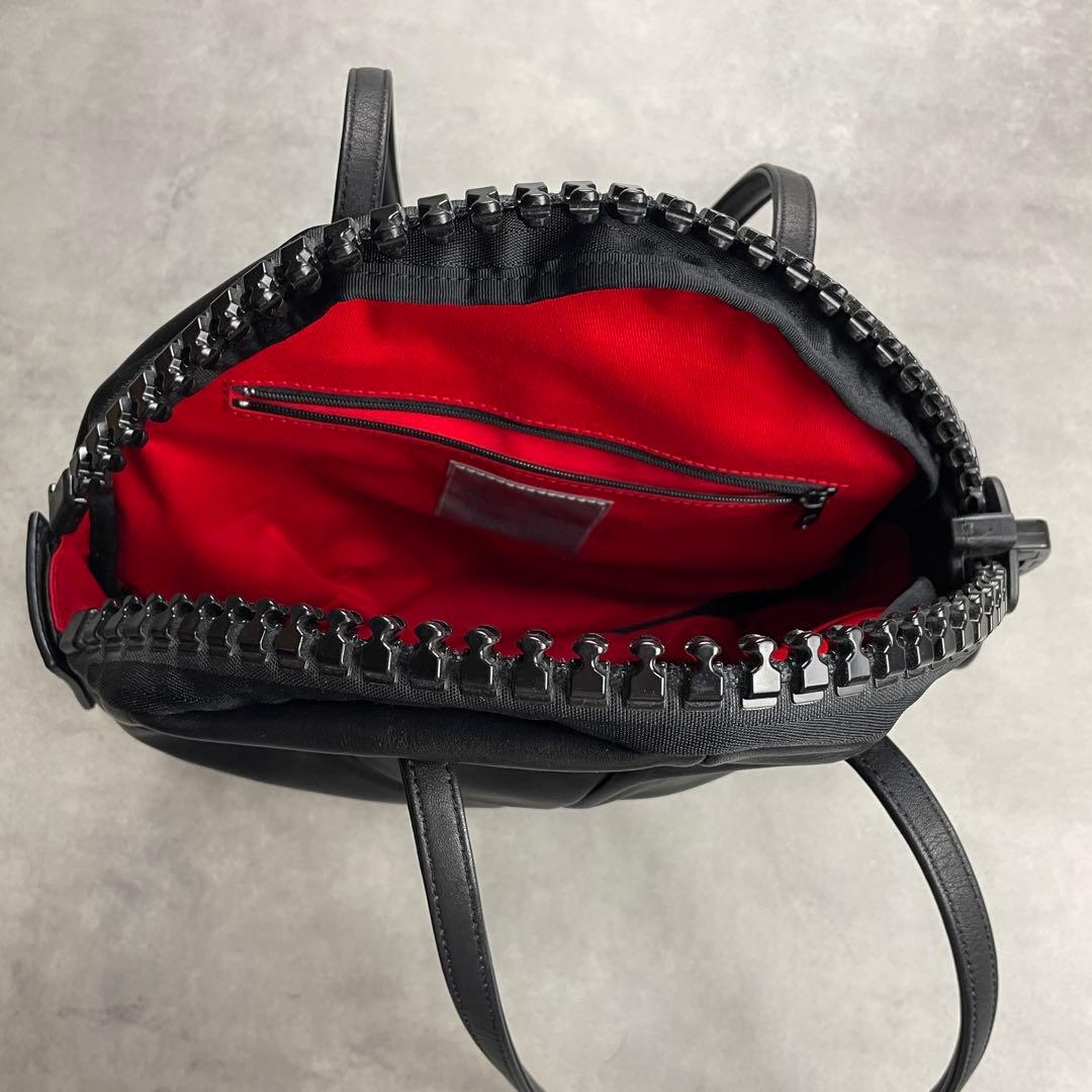 極美品　カワカワ　トートバッグ　サークル　レザー　 25bis　ブラック　黒