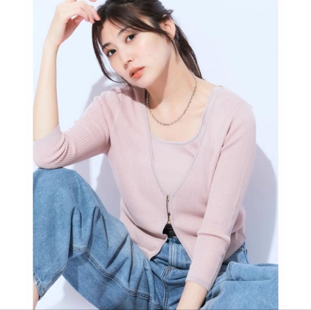 値下げ！新品✨マイストラーダ｜ラメ リブ アンサンブル｜ジャスグリッティー 新品✨マイストラーダ ラメ リブ アンサンブル ジャス