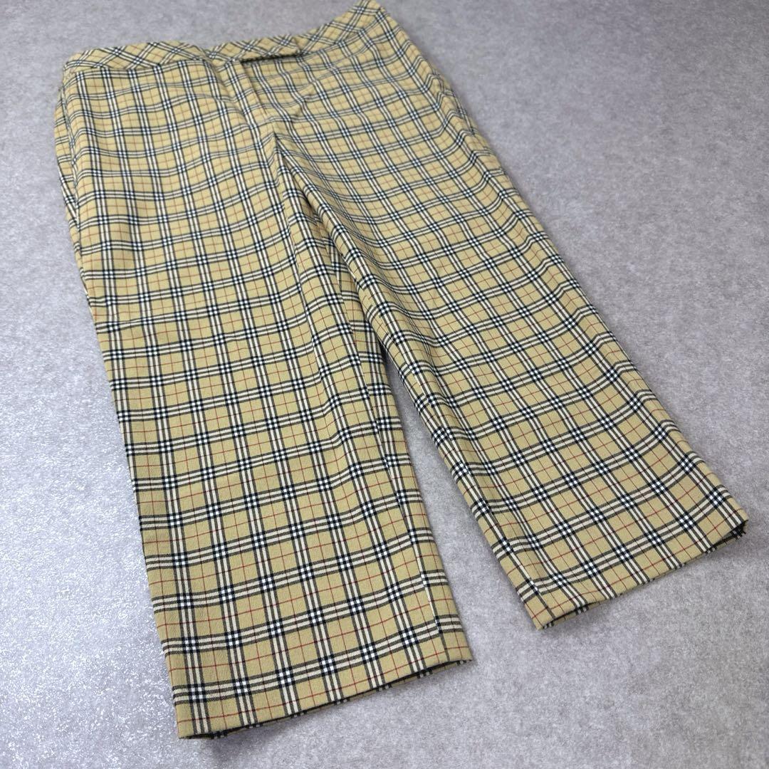 BURBERRY BLUE LABEL バーバリー ノバチェック アンクルパンツ BURBERRY BLUE LABEL バーバリー ノバチェック アンクルパンツ