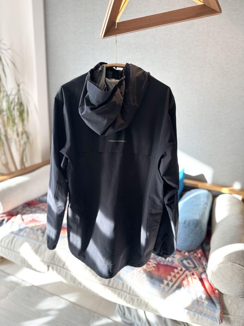 【美品】ランニングウェア 上下セット※キャップ付き 黒 アシックス