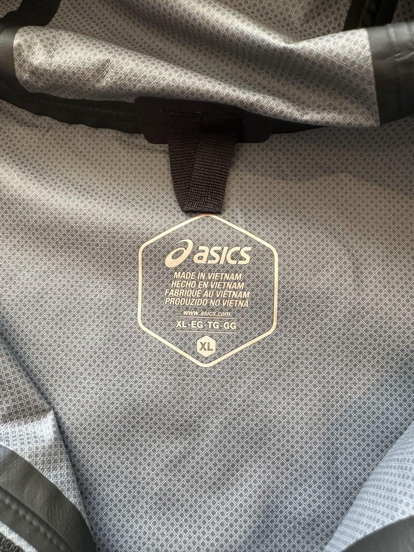 【美品】ランニングウェア 上下セット※キャップ付き 黒 アシックス