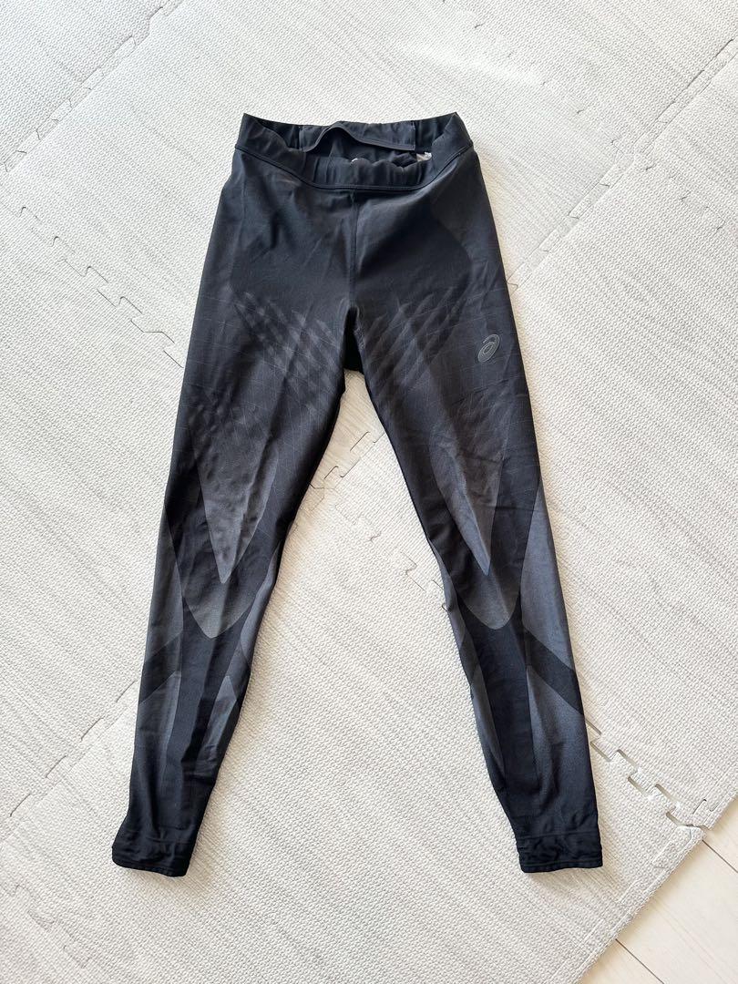 【美品】ランニングウェア 上下セット※キャップ付き 黒 アシックス