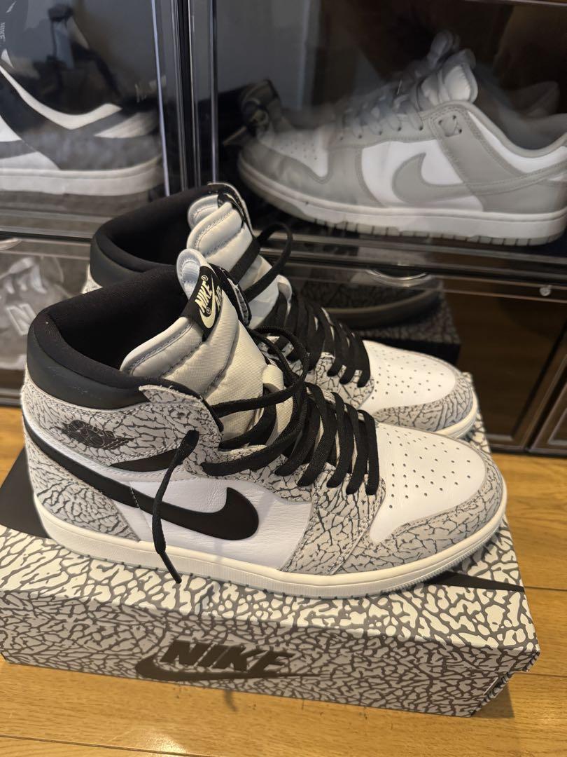 【美品】NIKE Air Jordan 1 セメント【黒タグ】