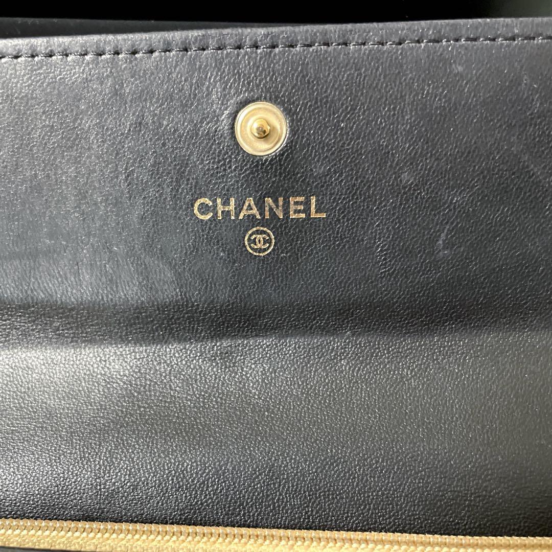 CHANEL カメリア 長財布
