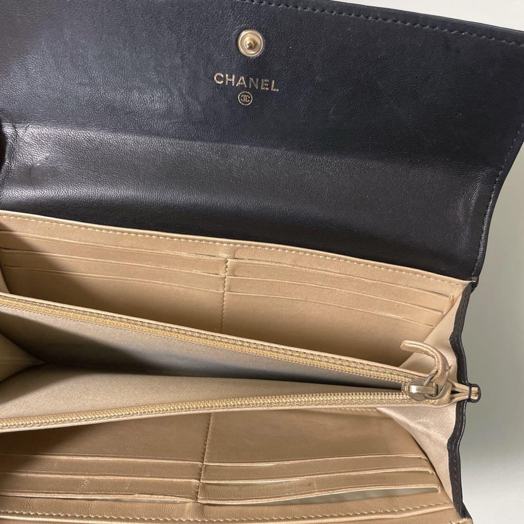 CHANEL カメリア 長財布