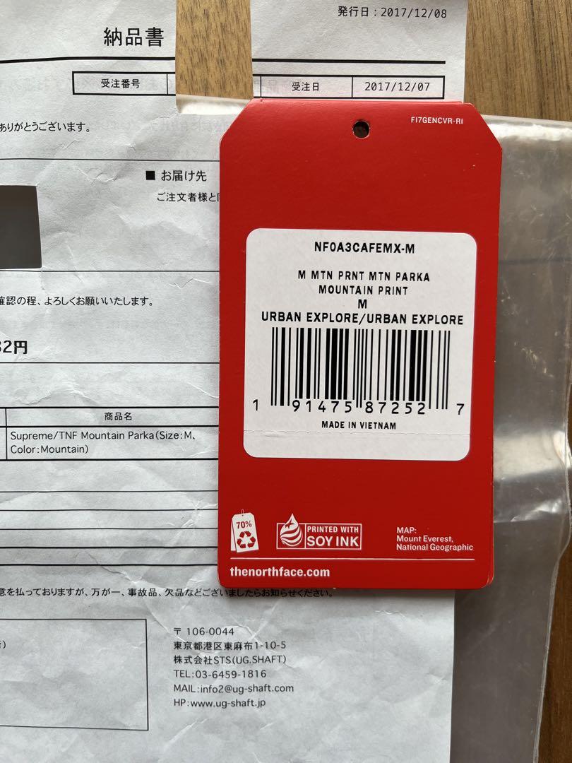 supreme the north face mountain parka 雪山